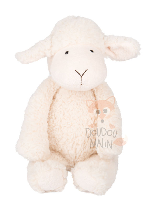  les tout doux peluche mouton blanc beige 